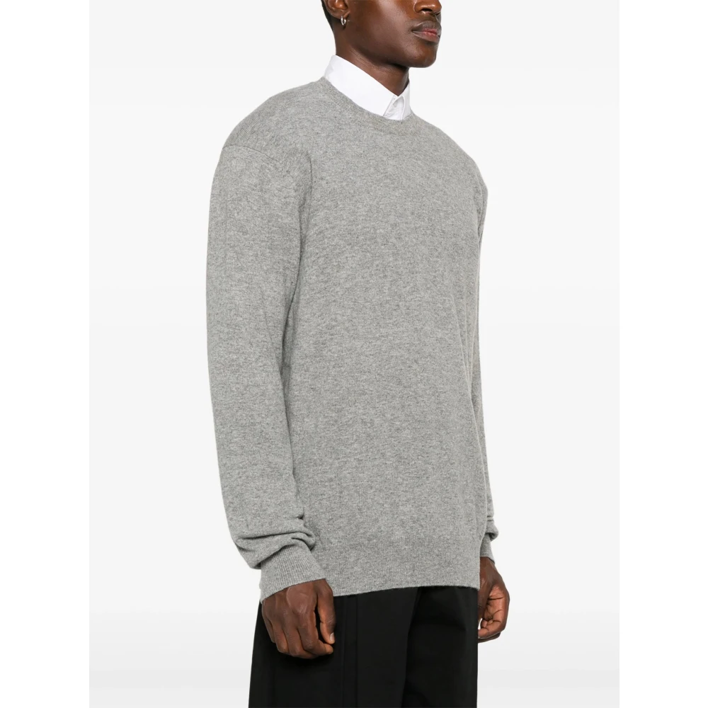Comme des Garçons Grijze Wol Ribtrui Gray Heren