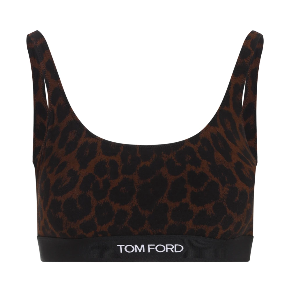 Tom Ford Luipaardprint Bralette Brown Dames