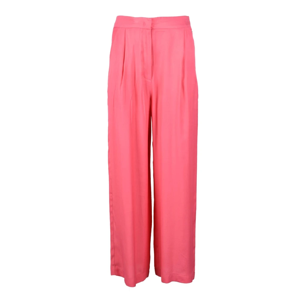 Armani Exchange Viscose Casual Broek Pink Dames