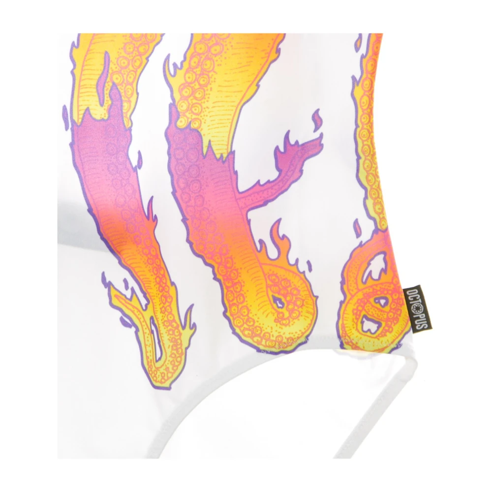 Octopus Witte Flames Badpak Multicolor Dames