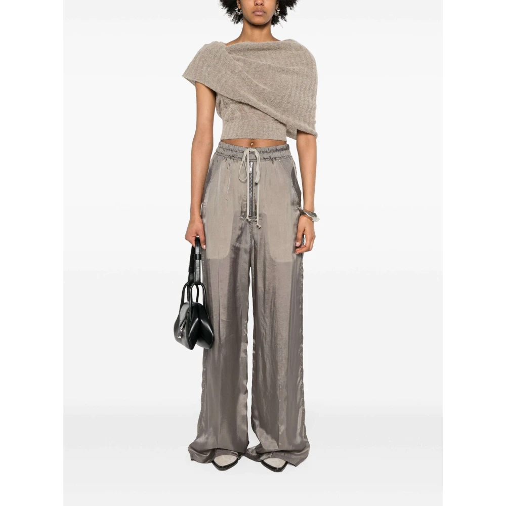Rick Owens Wide Trousers Gray Dames
