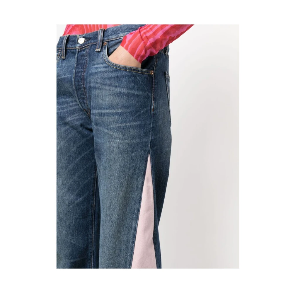 Ombra Milano Wide Jeans Blue Dames