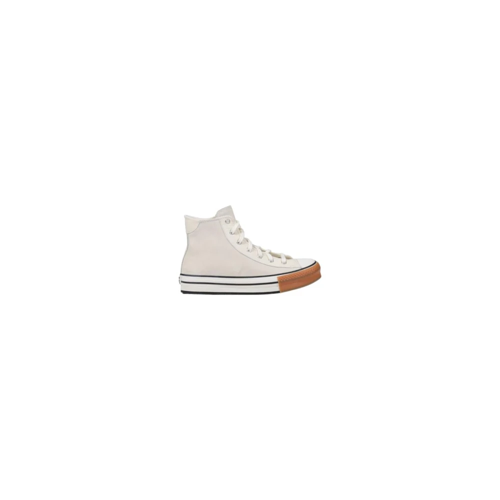 Converse Women's Beige Sneakers, 4 Uk, Leather Sneaker With Eva Sole