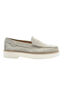 Nubuck Moccasin Gummisula Skor