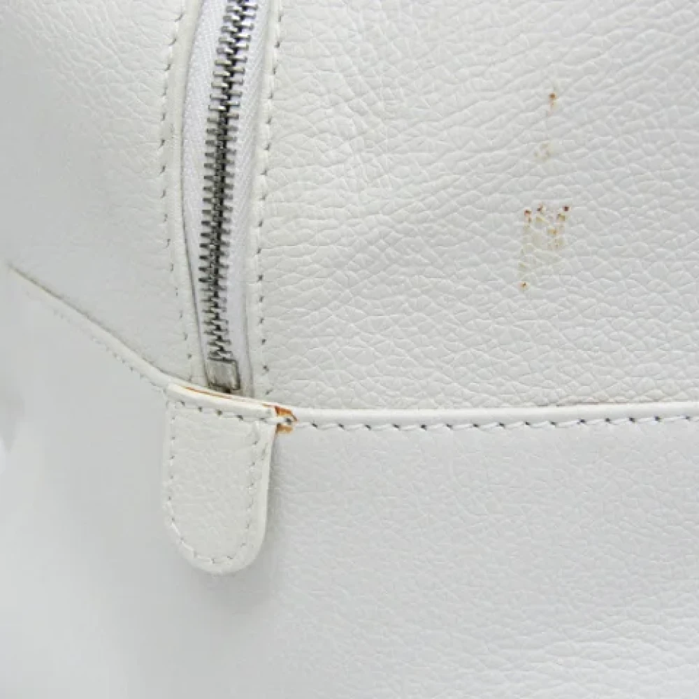 Bvlgari Vintage Pre-owned Leather handbags White Dames