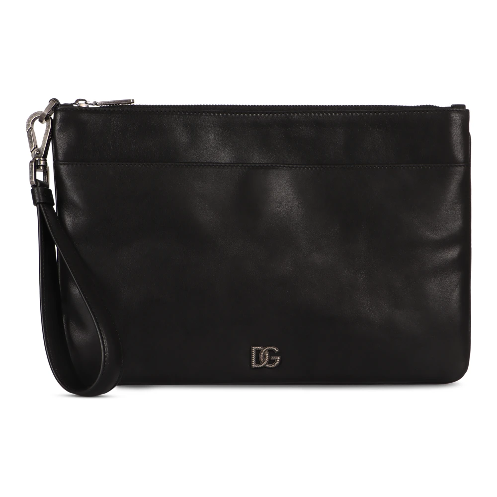 Dolce & Gabbana Svart Kalvskinn Necessär
