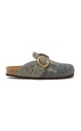 bicolour-crochet-vert-gris-semelle-en-caoutchouc