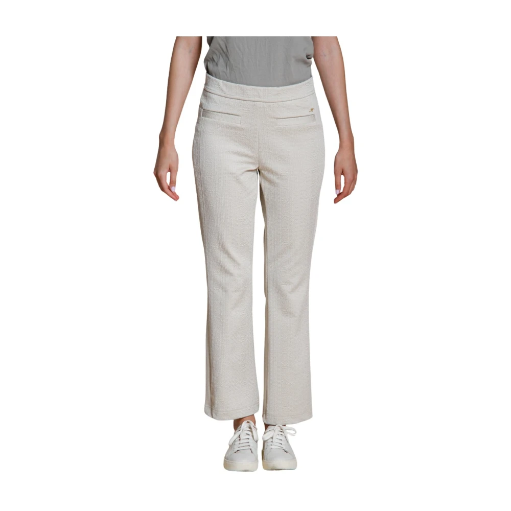 Mason's Vrouw Wit Broeken Dames, 2XS, Polyester, Easy Kick Chino Jogger Broek