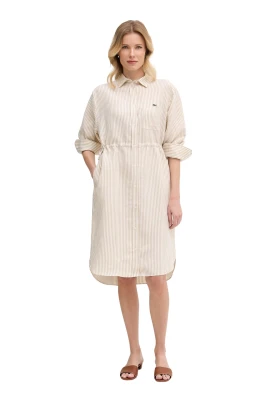 Oversized linne- och lyocellklänning