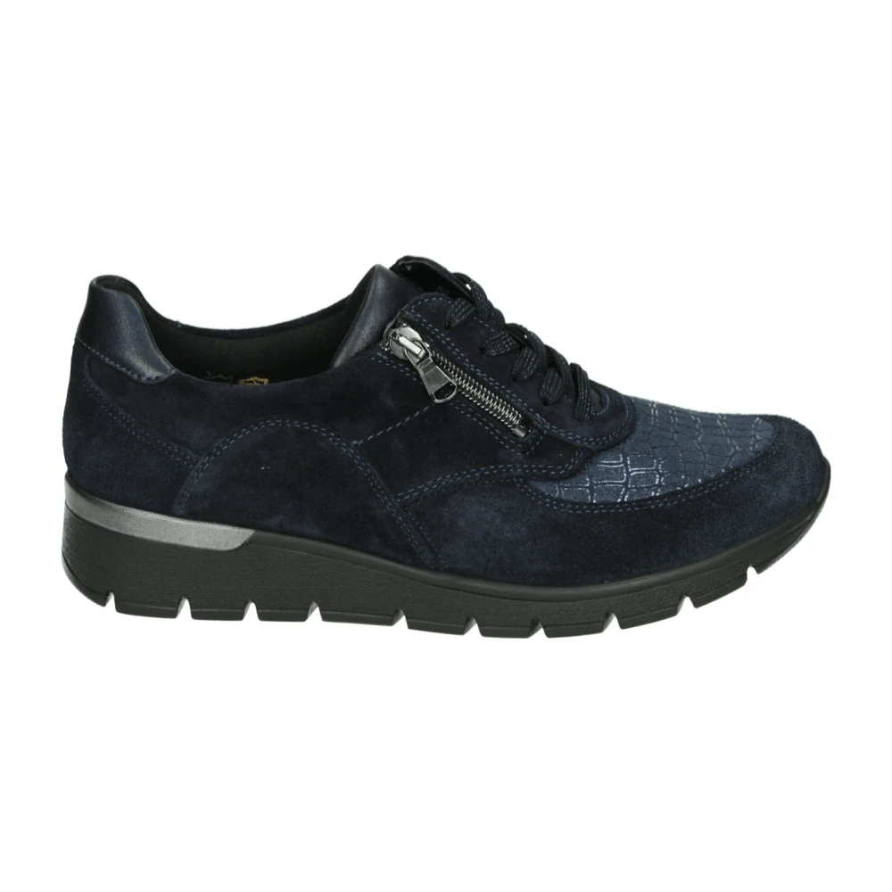 Waldläufer Blauwe Sportieve Lage Damesschoenen Dames Schoenen
