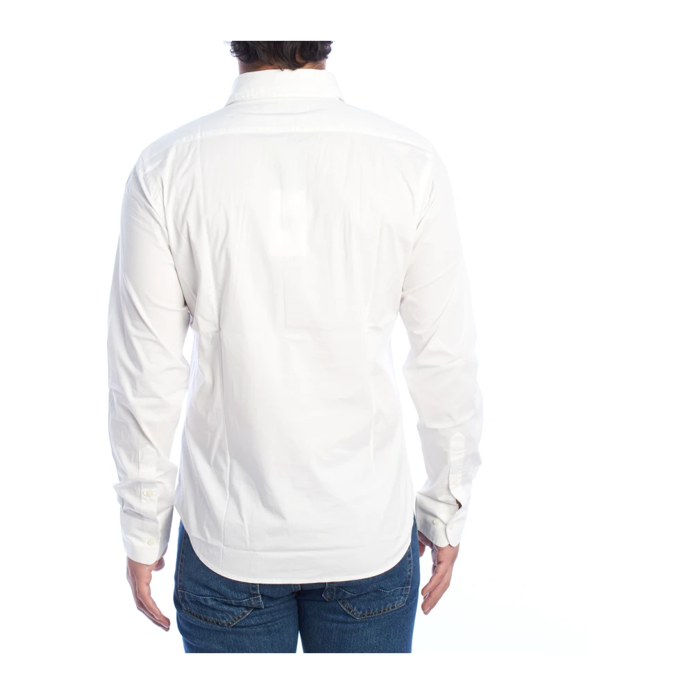 LA MARTINA Klassiek Heren Overhemd Lange Mouw White Heren
