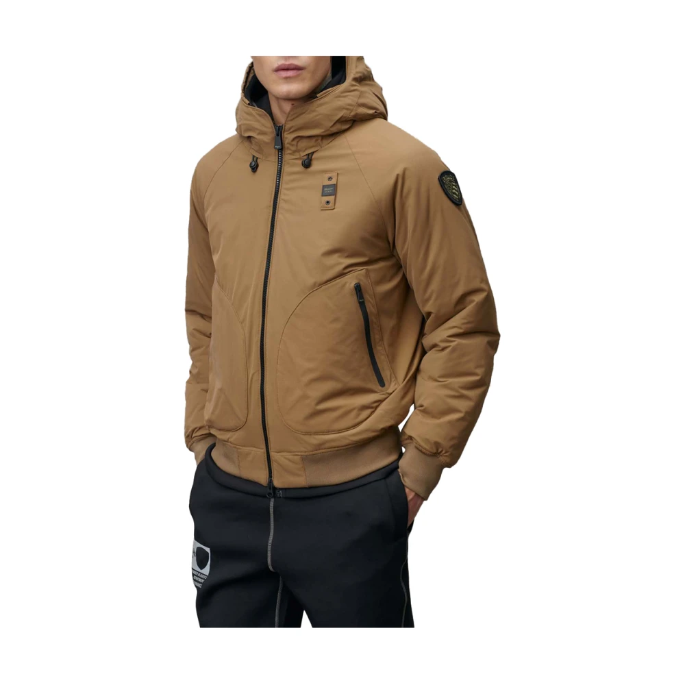 Blauer Bruine Urban Jas met Capuchon Brown Heren