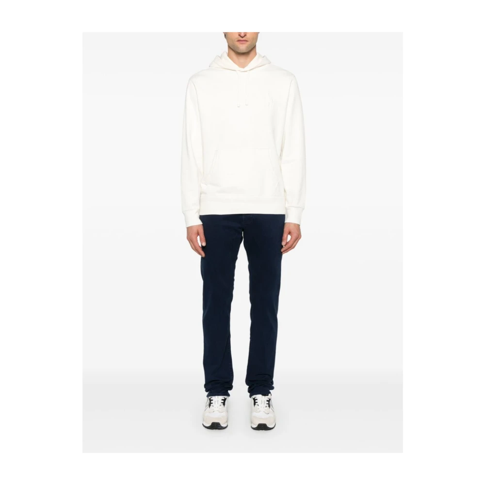 Jacob Cohën Blauwe Gestructureerde Tapered Leg Jeans Blue Heren