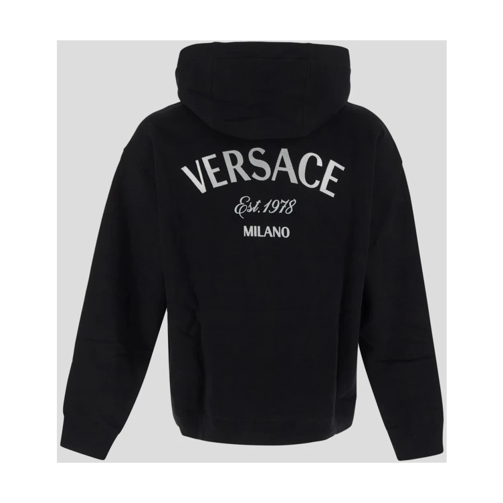 Versace Katoenen Sweatshirt Black Heren