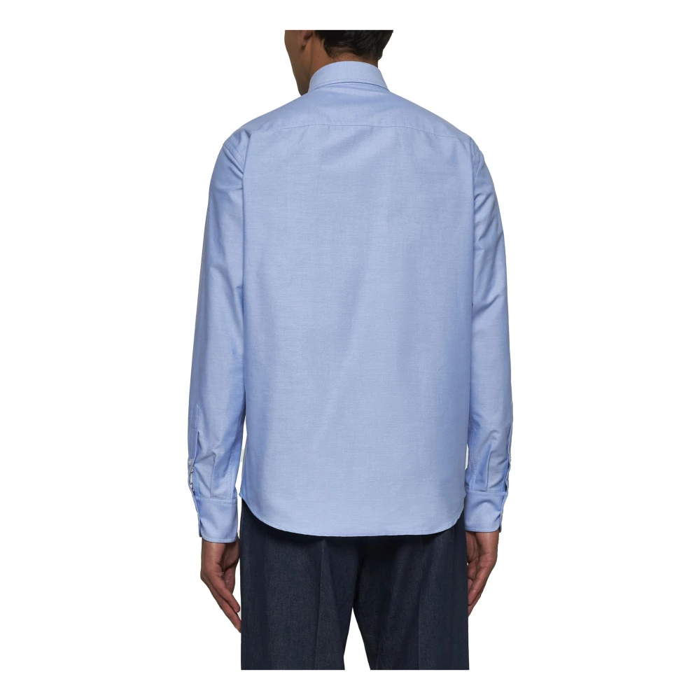 Valentino Lichtblauwe Button-Down Overhemd Blue Heren