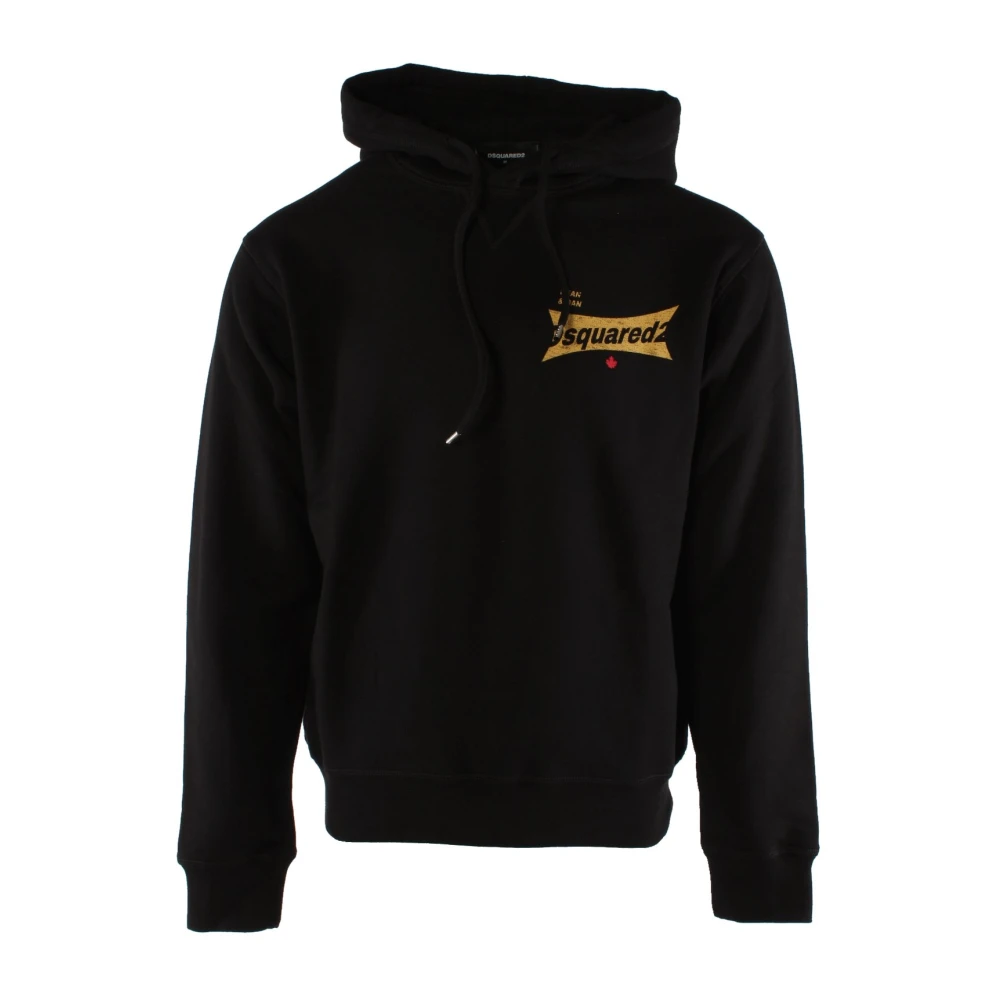 Dsquared2 Men's Black Cool Fit Cotton Jumper - Hoodies - 2XL - Sweatshirts & Hoodies
