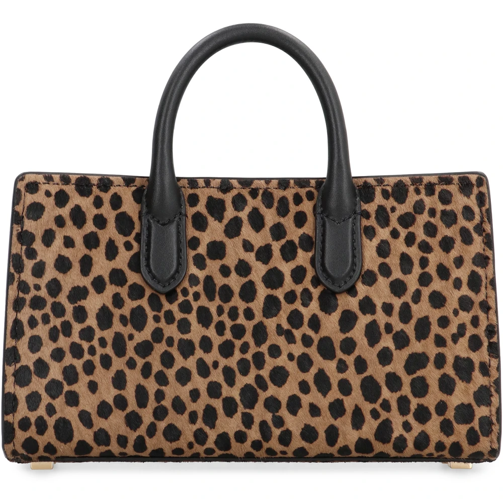 Michael Kors Luipaardprint Kalfshaar Handtas met Slot Multicolor Dames