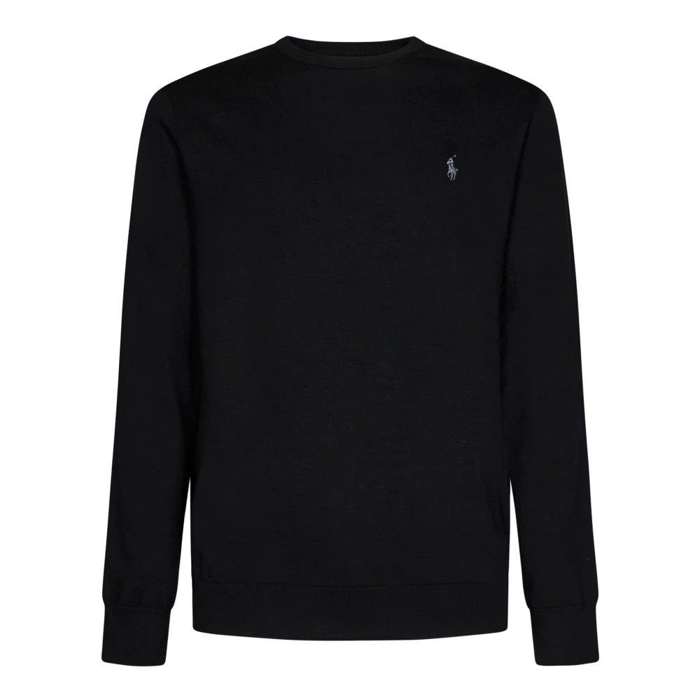 Polo Ralph Lauren Men's Black Classic Ralph Lauren Polo - Round-Neck Knitwear - L - Knitwear