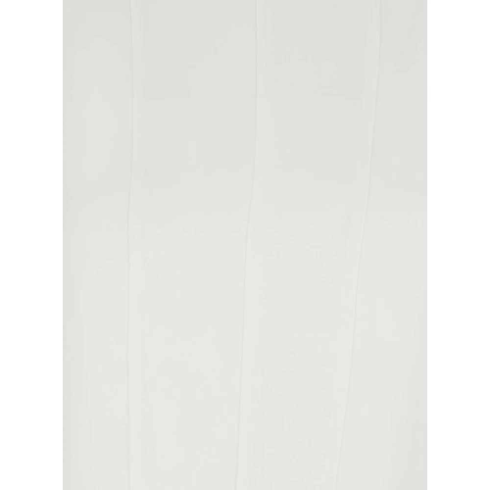 Antonelli Firenze Witte Mouwloze Jurk in Viscosemix White Dames
