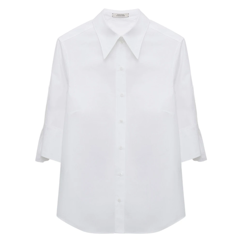 Dorothee Schumacher Elegant Poplin Power Blus White, Dam