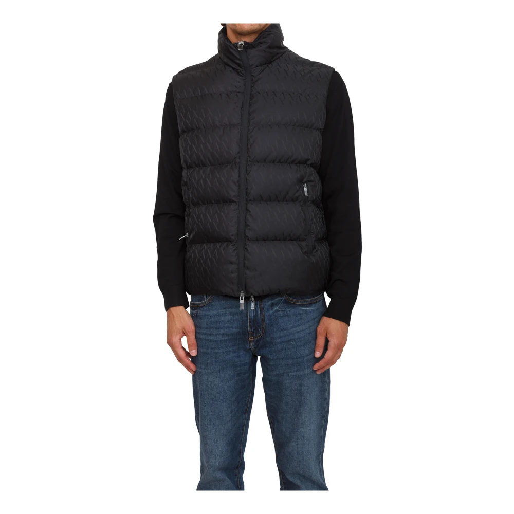 Armani Exchange Herren Schwarz Jacken, K, Sgröße: