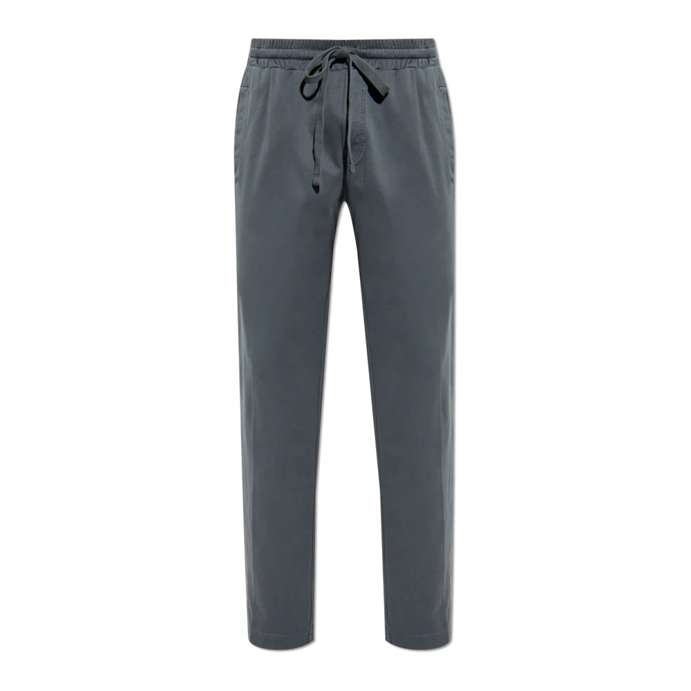 Dolce & Gabbana Sweatpants met logoplaatje Gray Heren