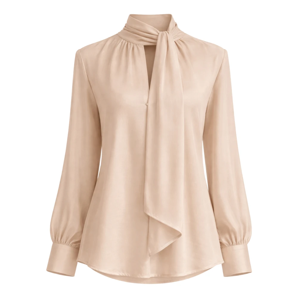 Seventy Beige Elegant Blouse - Female - Blouses - M - Blouses & Shirts