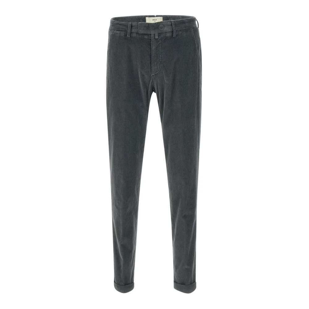 Briglia Ribfluwelen Katoenen Broek Grijs Gray Heren