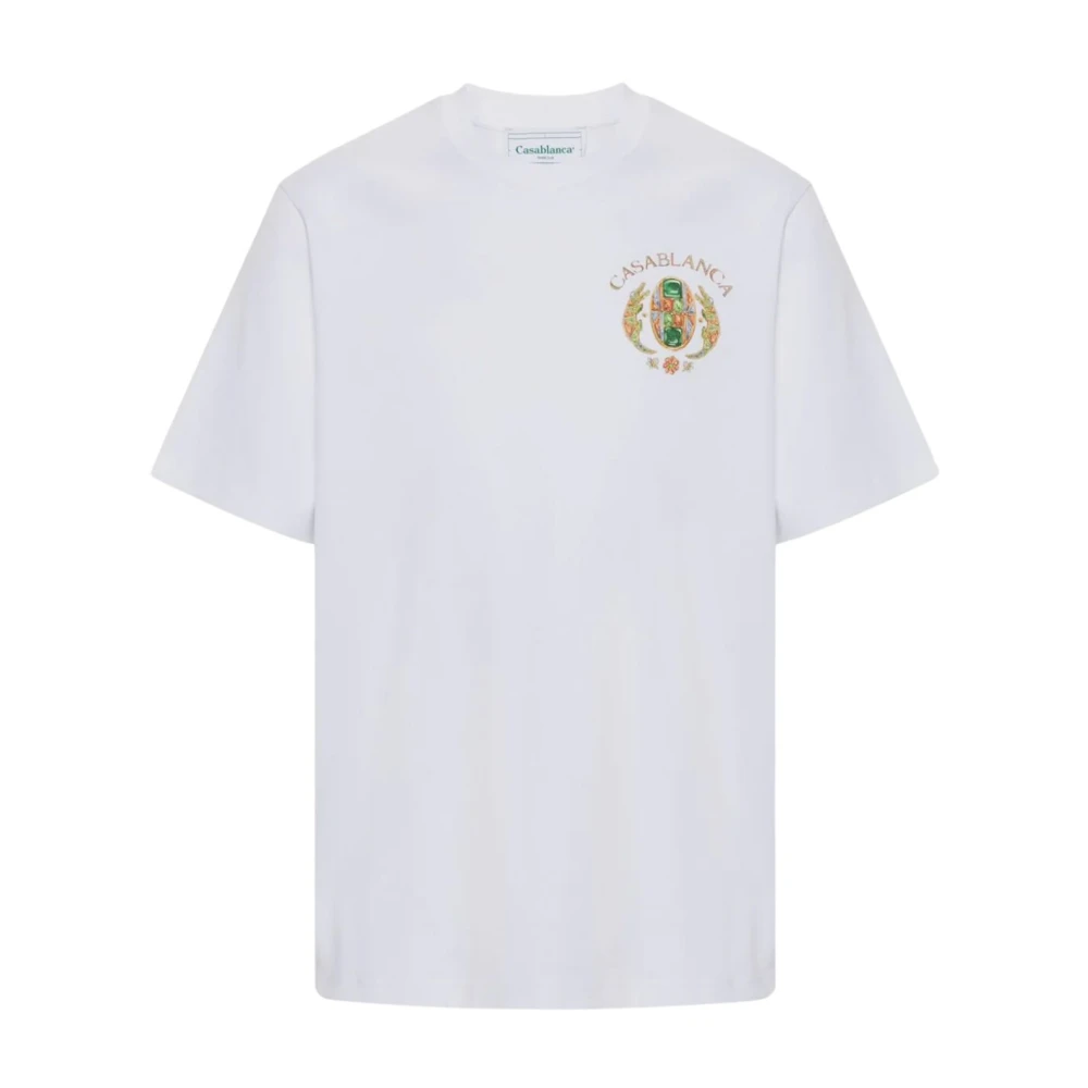 Casablanca Afrikaanse Juwelen Tennis Club T-Shirt White Heren