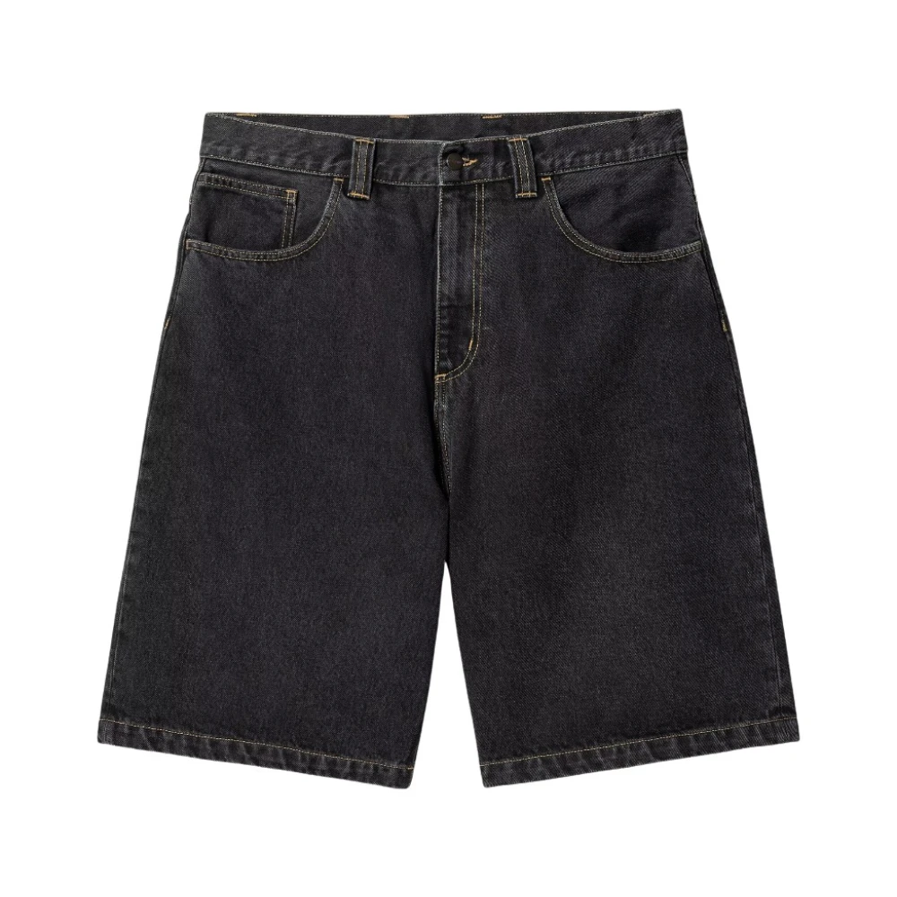 Carhartt Wip Men's Black Denim Shorts, Xs, Brandon Short