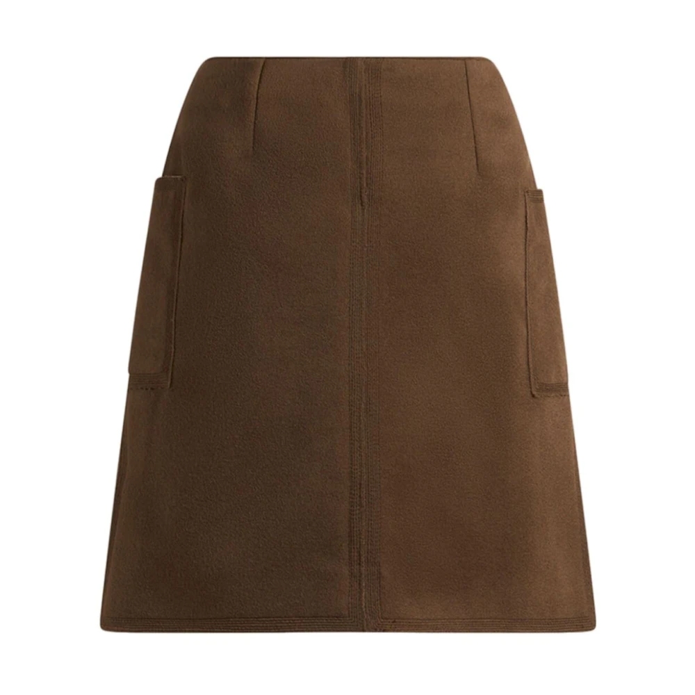 ETRO Bloemen Suède Rok Brown Dames