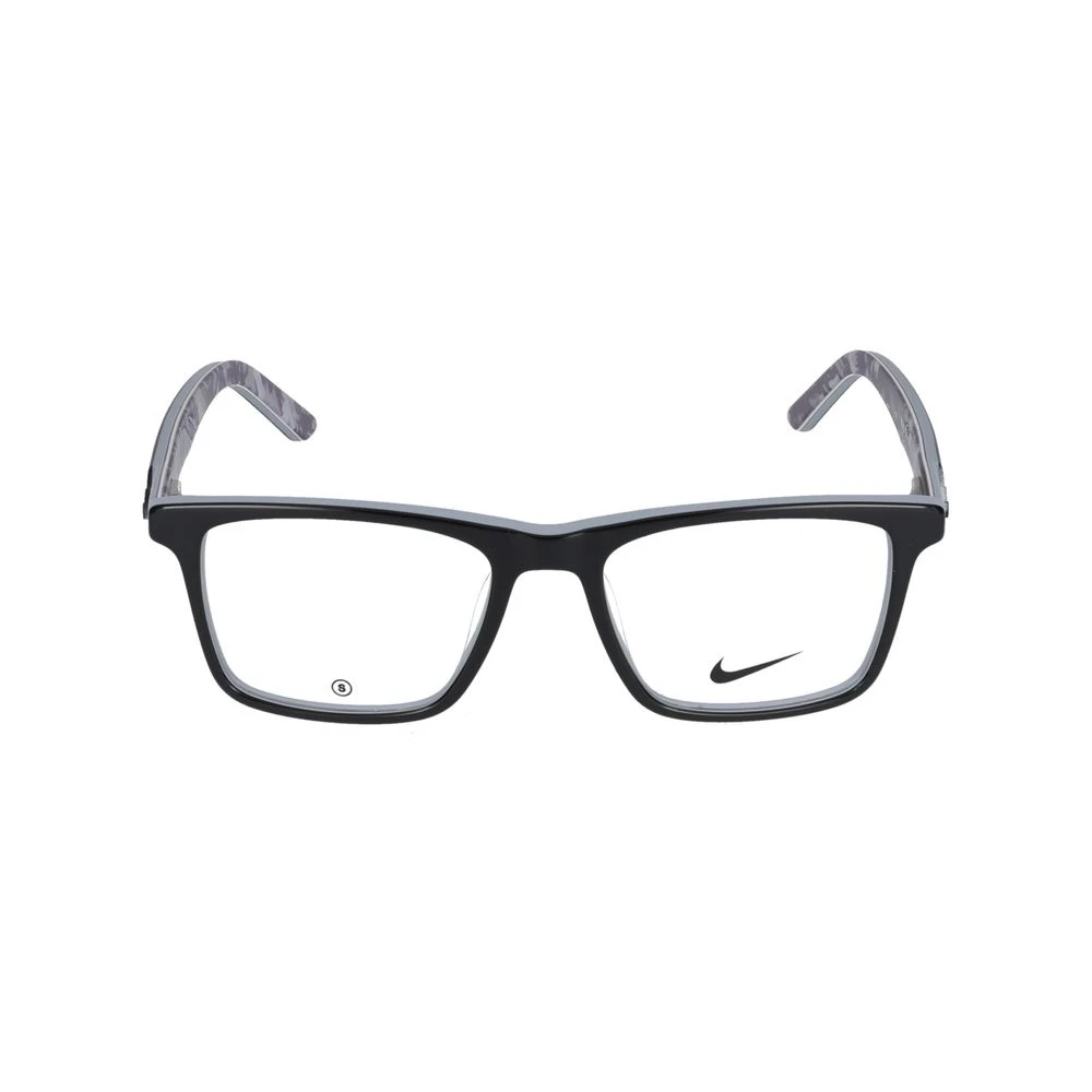 Nike Black Glasses, Unisex, 46 Mm, Matte /Wolf Grey Eyeglasses