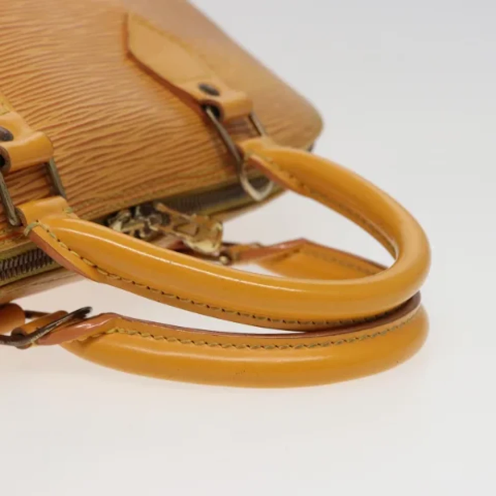 Louis Vuitton Vintage Pre-owned Leather handbags Yellow Dames