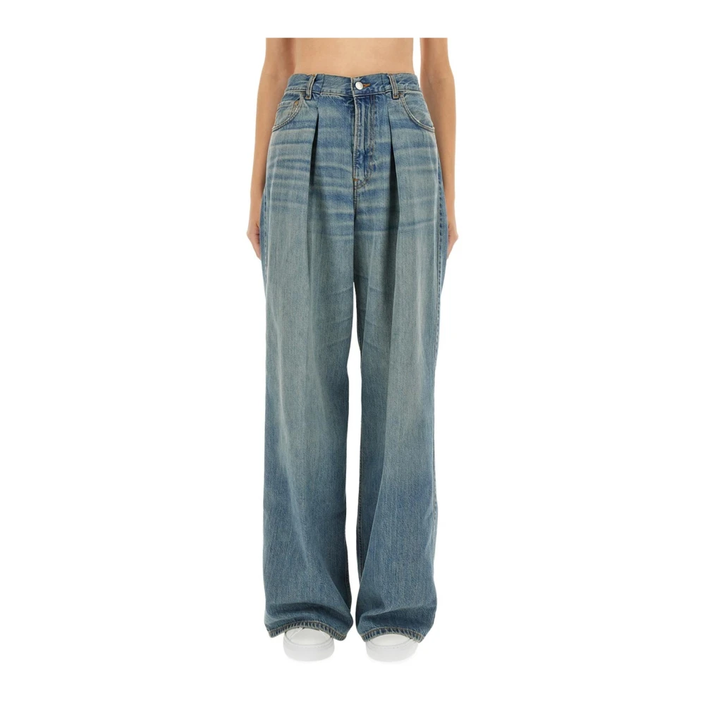 Haikure Blå Wide-Leg Denim Jeans