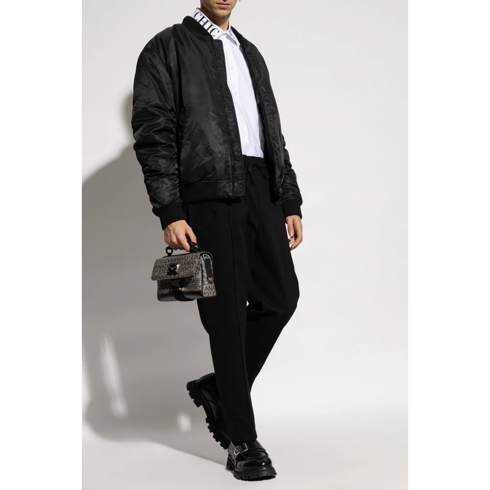 Moschino Geplooide broek Black Heren