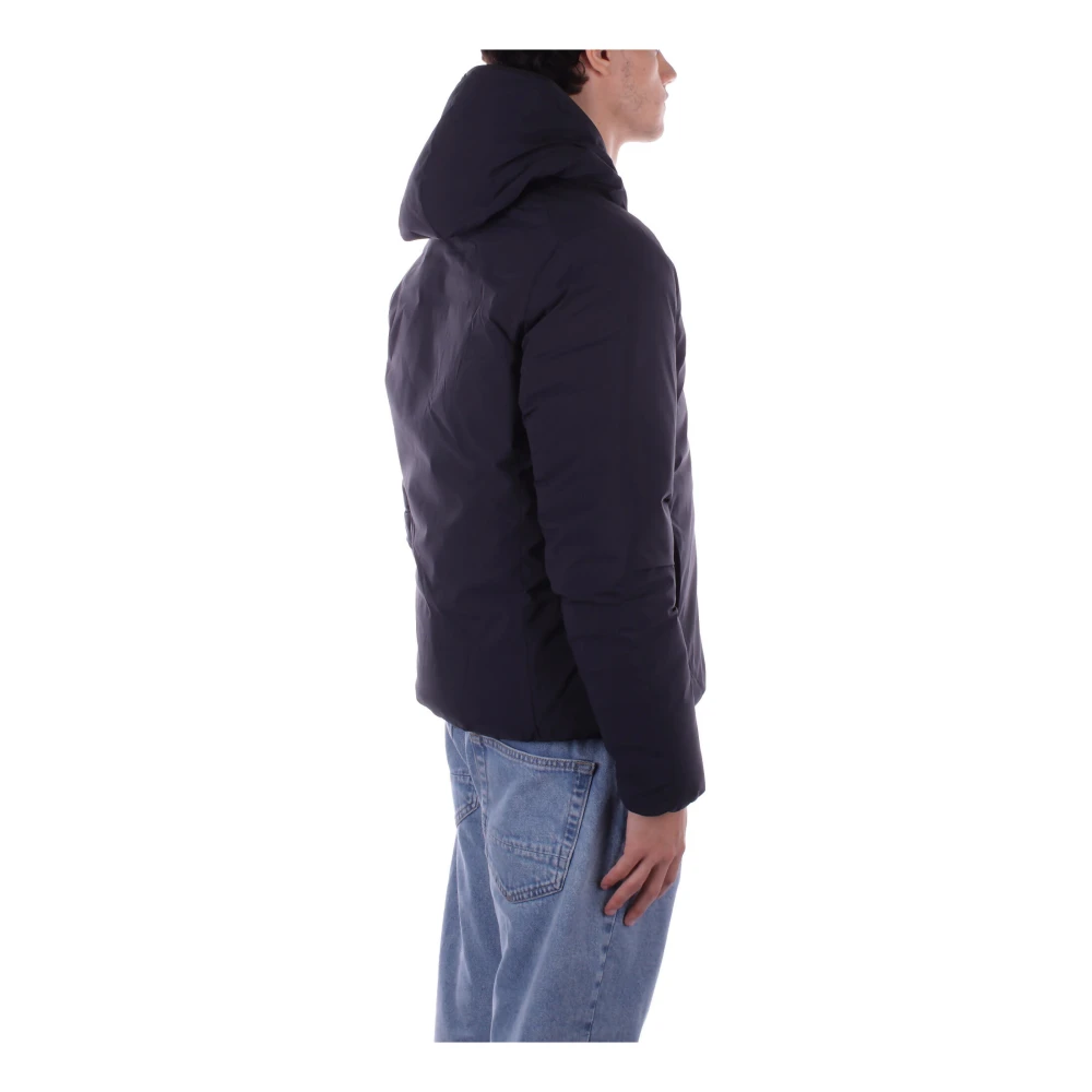 Save The Duck Hooded Jacket met Zakken met Rits Blue Heren