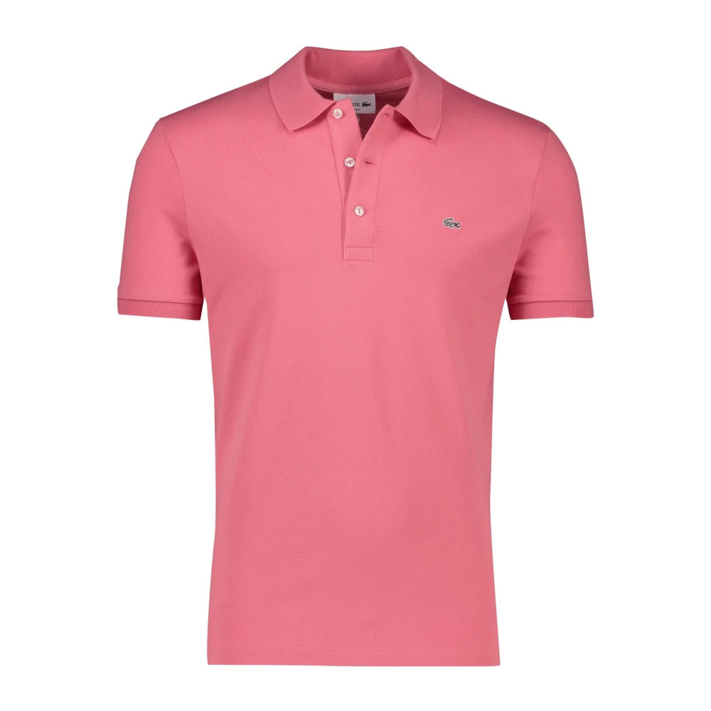 Lacoste Roze Polo Met Korte Mouwen Pink Heren