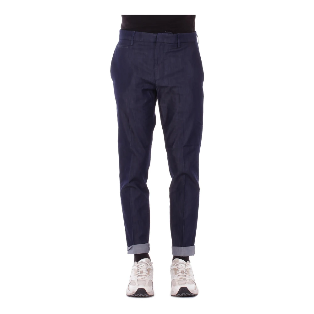 Dondup Mannelijk Blauw Jeans Heren, W38, Katoen, Chino Broek