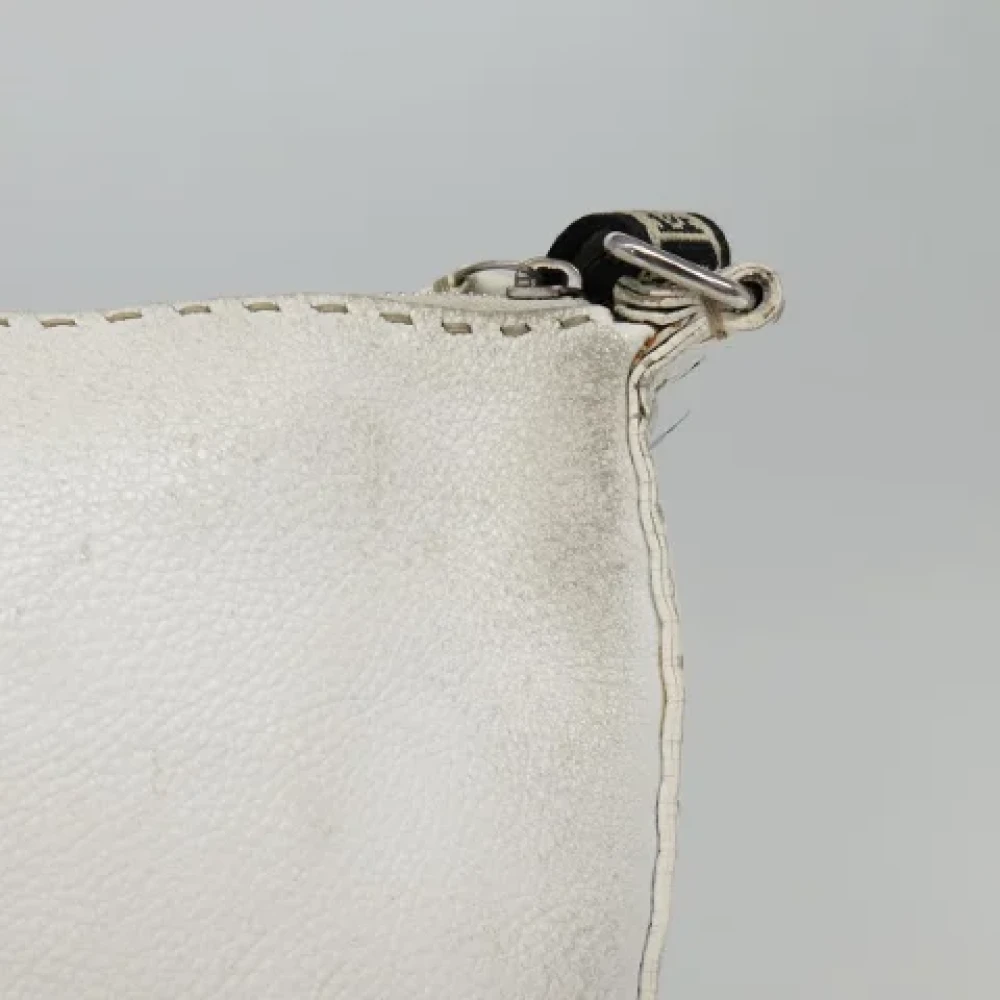 Fendi Vintage Pre-owned Leather fendi-bags Gray Dames