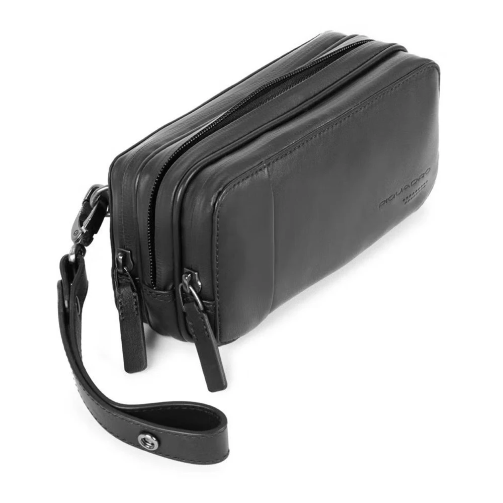 Piquadro Zwarte tassen Unieke stijl Black Unisex