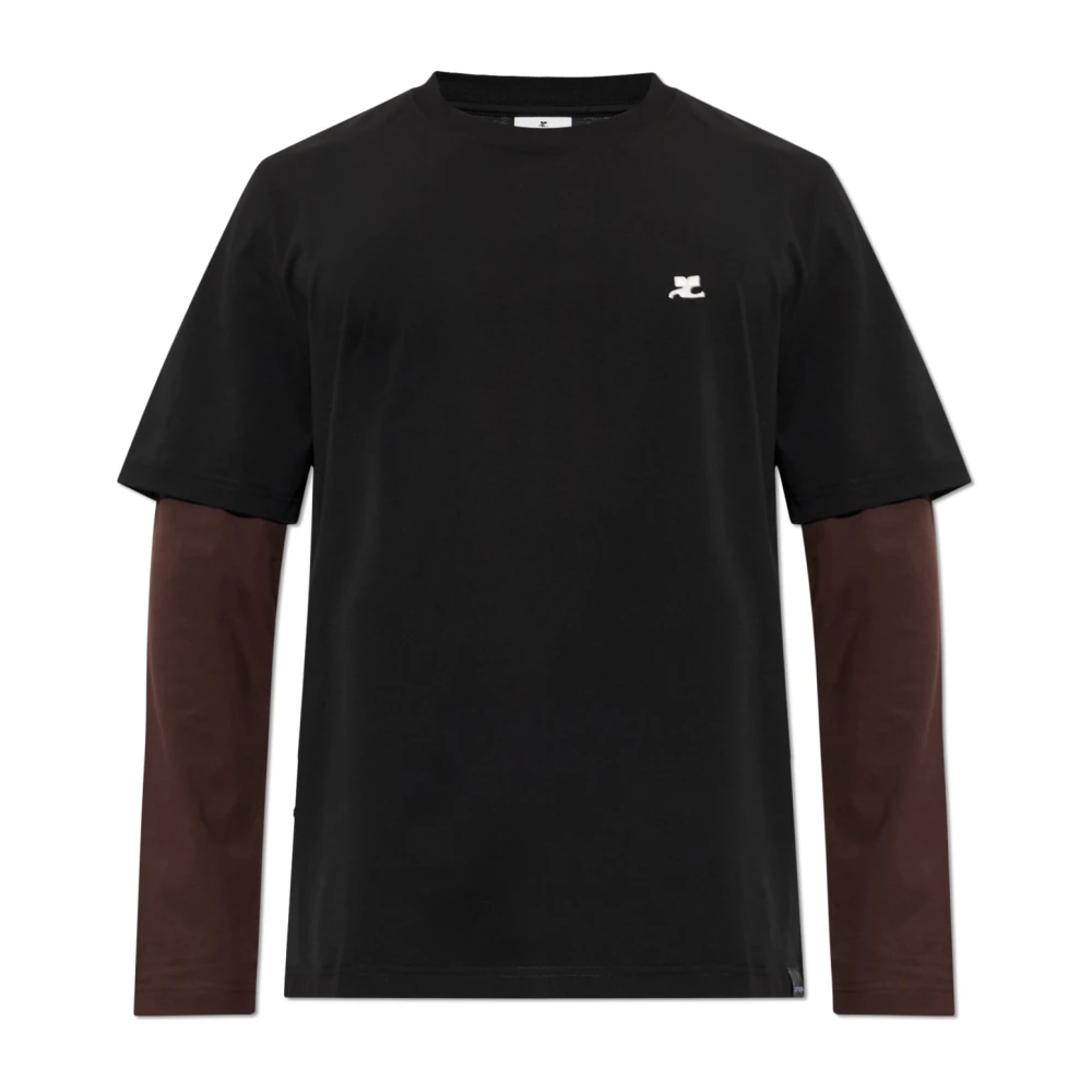 Courrèges Uomo Nero Top, M, New,