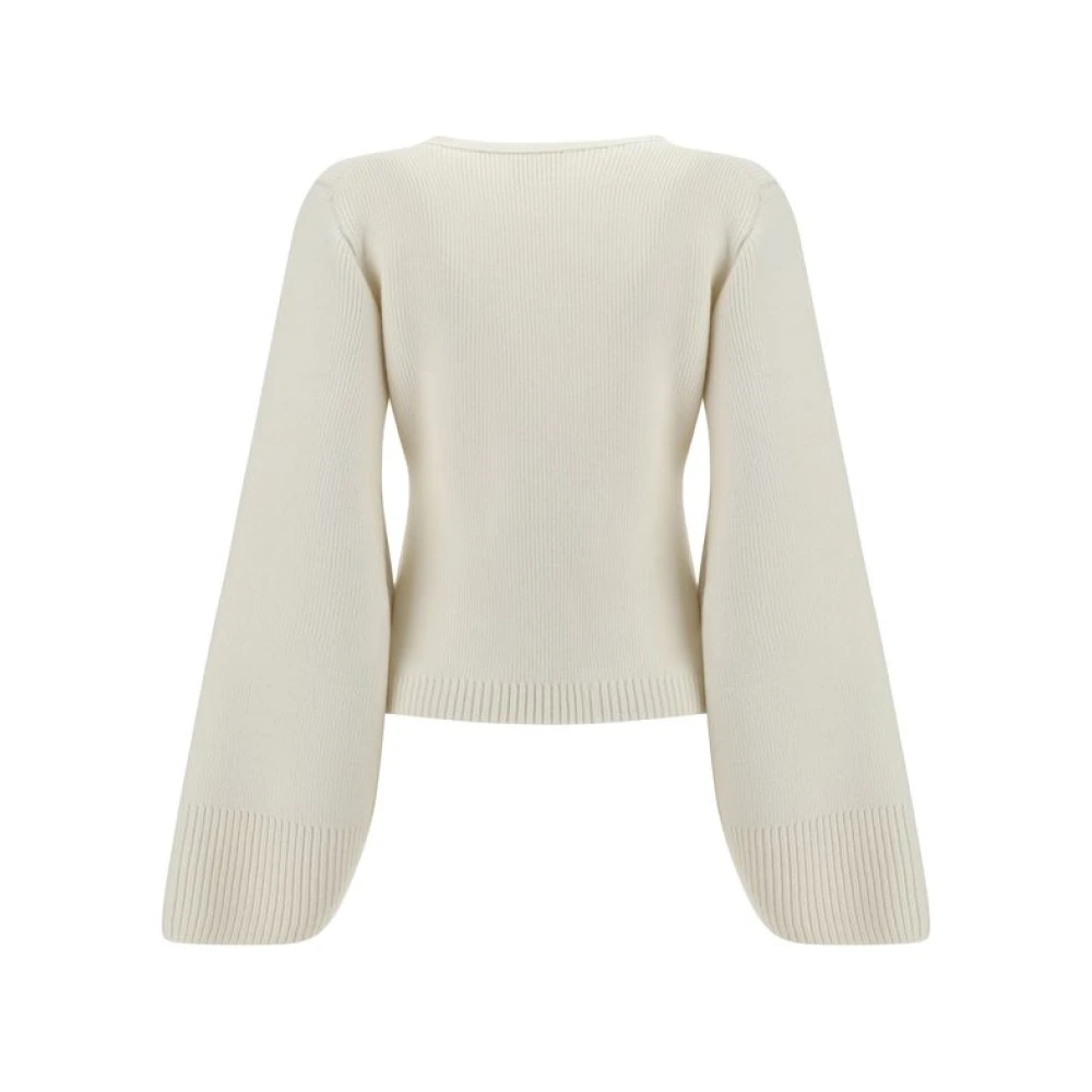 Khaite Scarlet Cashmere Vest met V-hals White Dames