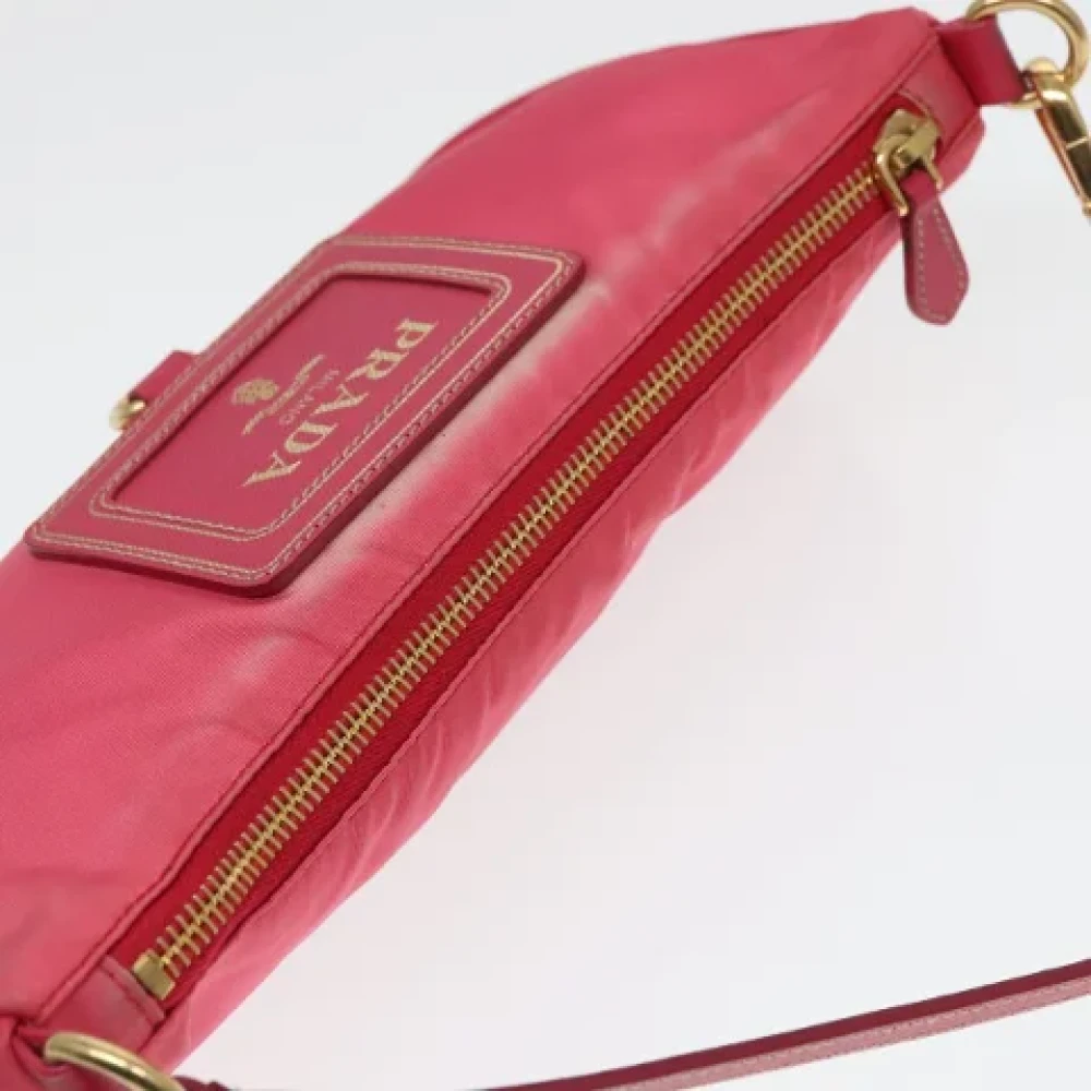 Prada Vintage Pre-owned Nylon pouches Pink Dames