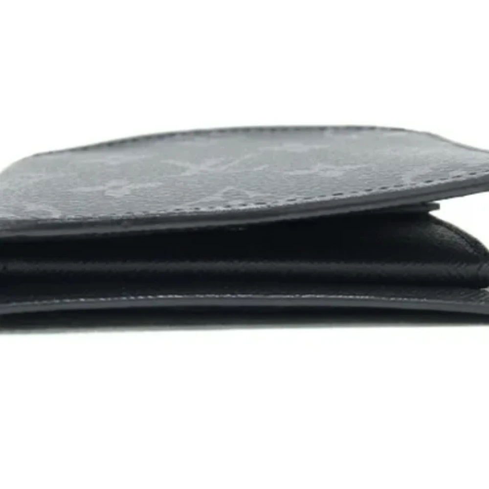 Louis Vuitton Vintage Pre-owned Fabric wallets Black Heren