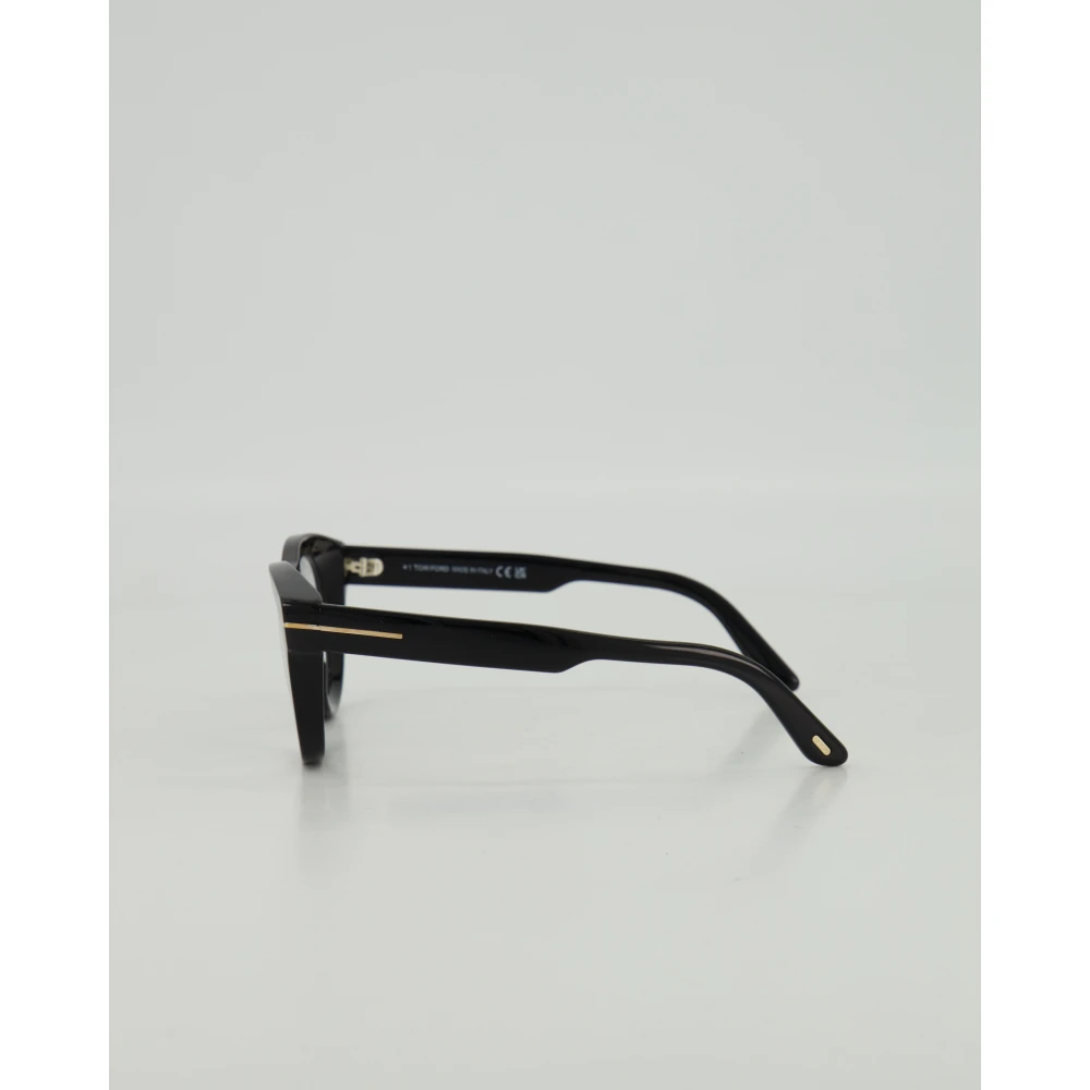 Tom Ford Stoere Ronde Optische Bril in Zwart Black Unisex