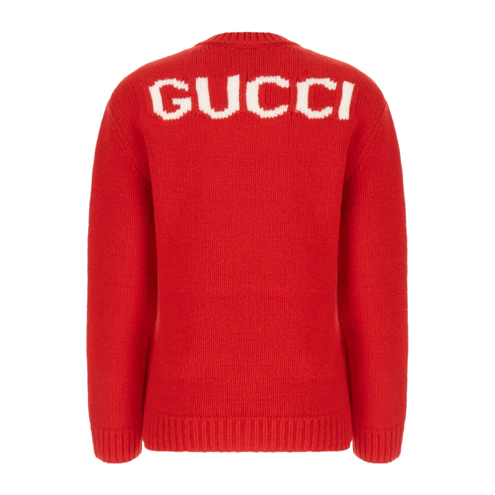 Gucci Round-neck Knitwear Red Dames