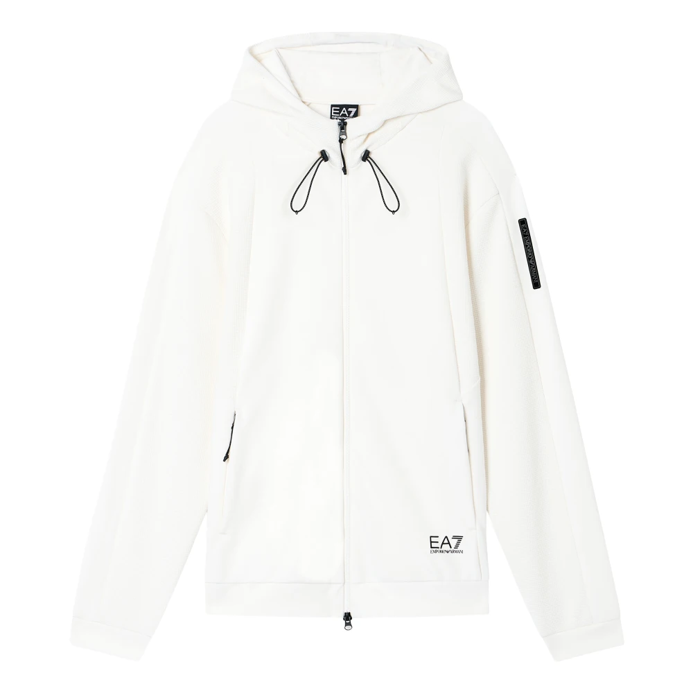 Emporio Armani Ea7 Uomo Bianco Felpe, S, New,
