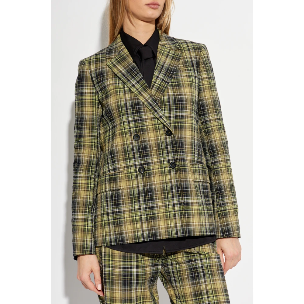 PS By Paul Smith Blazer met ruitpatroon Green Dames