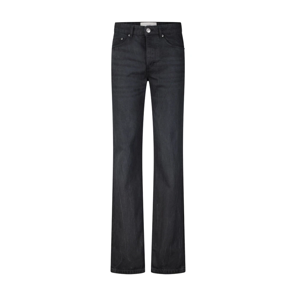 Ami Paris Klassieke katoenen Regular-Fit jeans Black Heren