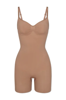 Sömlös Sculpt Mid-Thigh Bodysuit